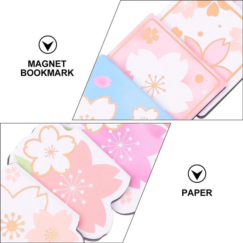 8Pcs Magnetic Bookmarks Paper Clip Bookmarks Exquisite Reading Bookmark