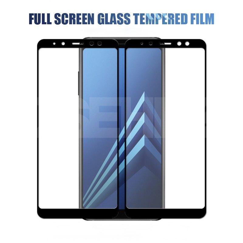 9D Protective Glass On the For Samsung Galaxy A5 A7 A9 J2 J8 A6 A8 J4 J6 Plus Tempered Glass Screen Protector Film