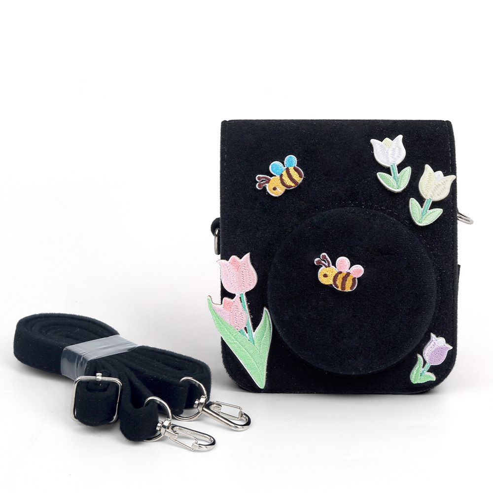 Cameratas Voor Fujifilm Instax Mini 12 Beschermhoes Voor Instax Mini12 Instant Camera Accessoires Met Verstelbare Schouderband: Bordeaux