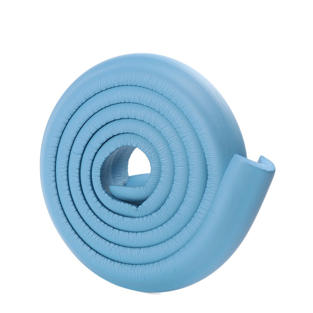 1 Set 2M Kinderen Beschermen Botsing Tafel Guard Strip Baby Veiligheid Glas Edge Corner Schuim Bumper Met Tape Tafel edge Guard Strip: Dark Blue