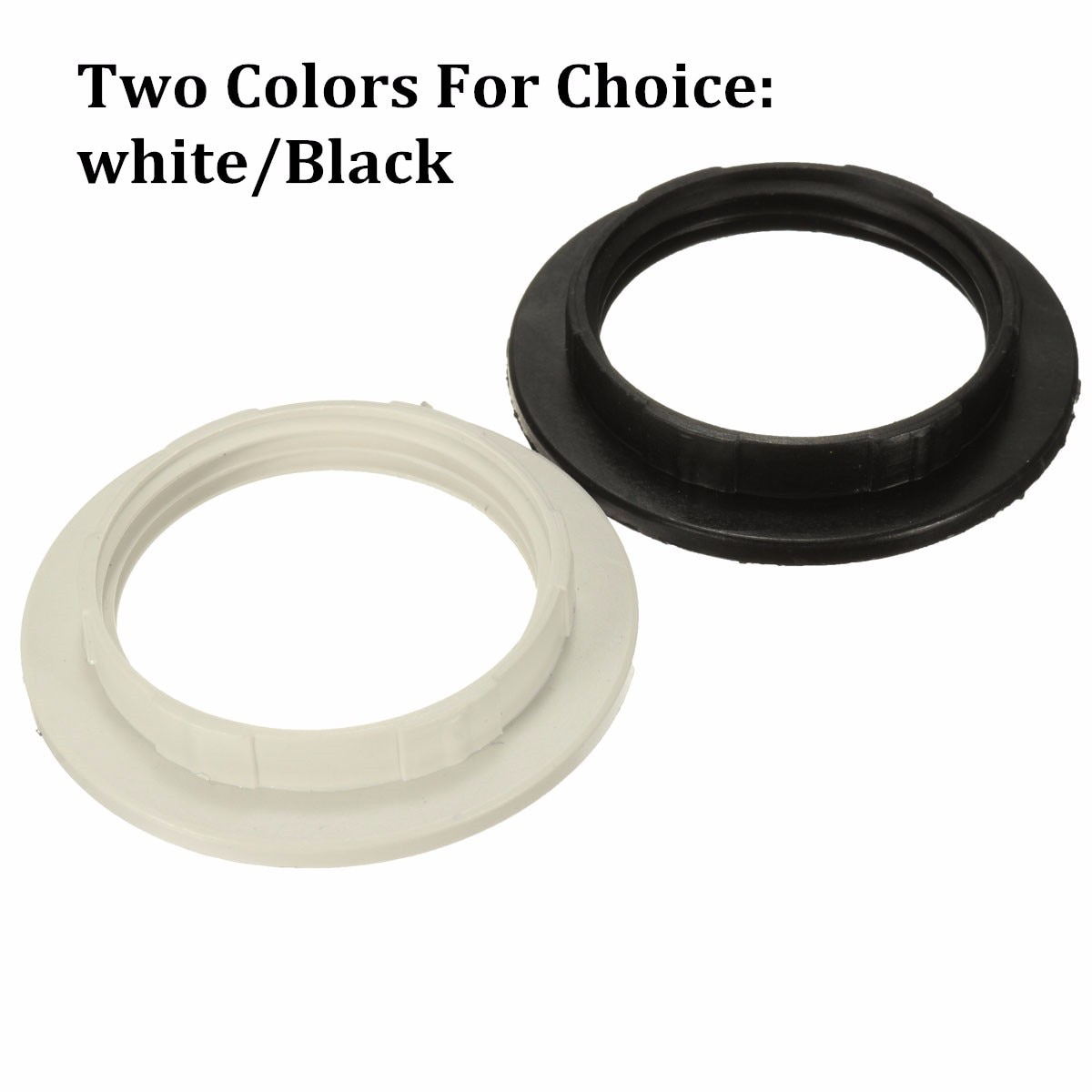 2 Pcs E27 Lampshade Ring Adapter Black/White Light Shades Collar Ring Adaptor Bulb Holder Lamp Shade Accessories