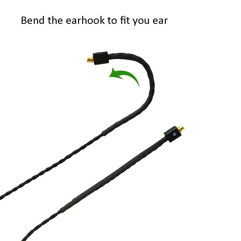 In-ear monitor kabel mmcx øretelefon kabel ledning iem kabel mmcx stik ledning længde 64 ''