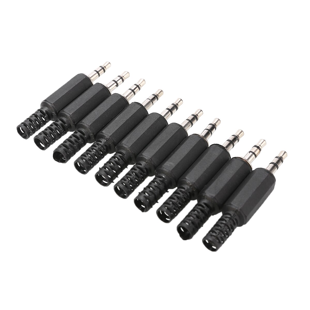 10Pcs 3.5Mm Audio Stereo Male Plug Jack Hoofdtelefoon Connector Adapter Vervangbare Audio Oortelefoon Microfoon Pluggen Terminal Sockets