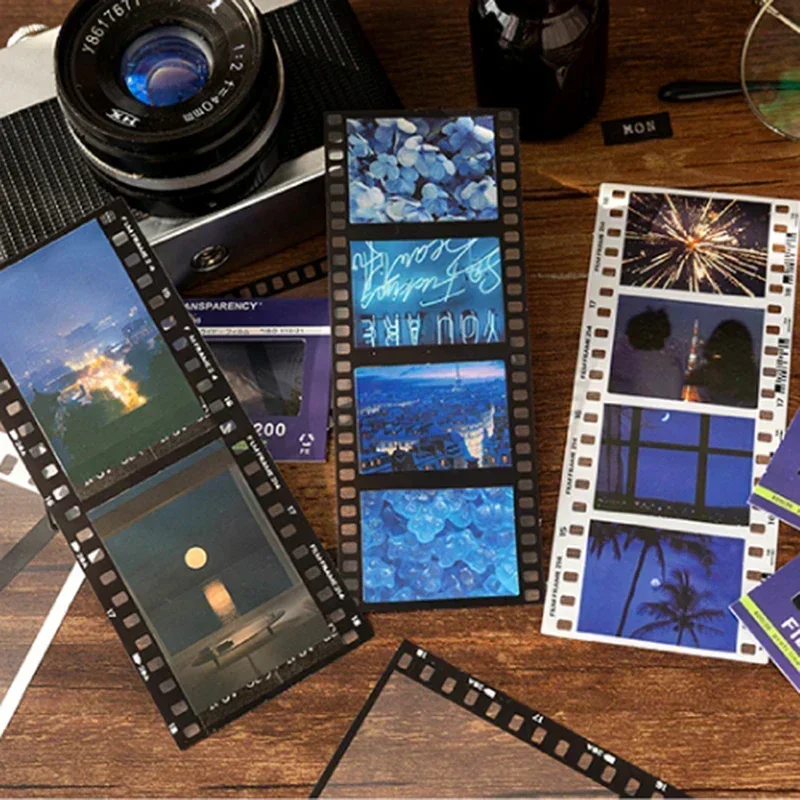 15 hojas de pegatinas de PET con marco de fotos Vintage, álbum DIY, pegatinas de película para fotos, diario, revista, etiquetas adhesivas decorativas