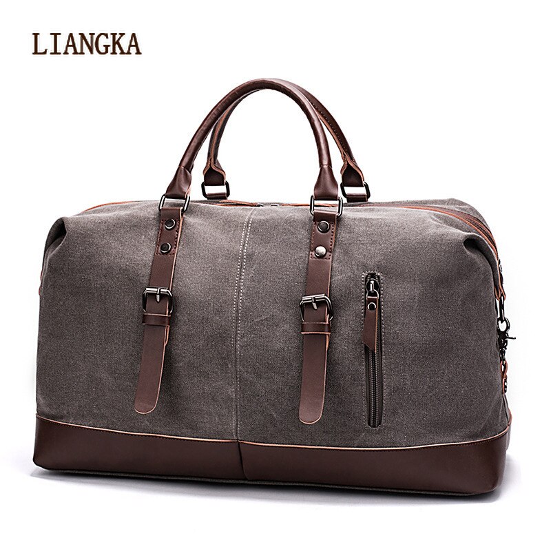 Mannen Grote Capaciteit Reistassen Bagage Canvas Tas Leisure Handtassen Cut-Proof Schoudertassen Overnachting Weekend Tassen