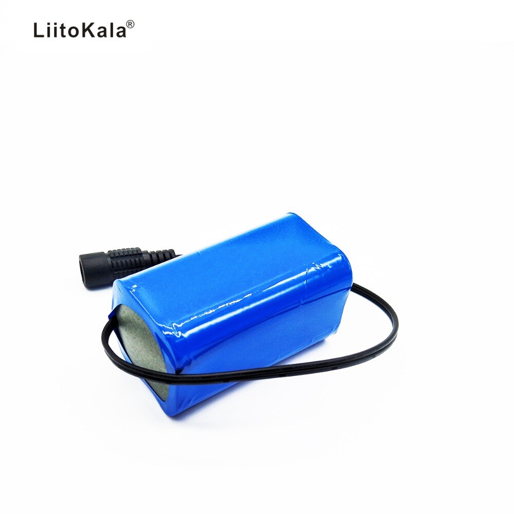 LiitoKala 7.4V 8.4V 4400mAh batteria 18650 batteria 4.4Ah batteria ricaricabile per fari per biciclette/CCTV/fotocamera/elettrico