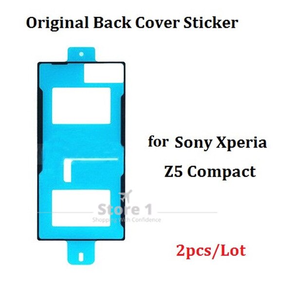 2pcs/Lot for Sony Xperia Z5 Compact E5803 E5823 Original Back Rear Glass Cover Adhesive Sticker Glue Tap Replacement Part