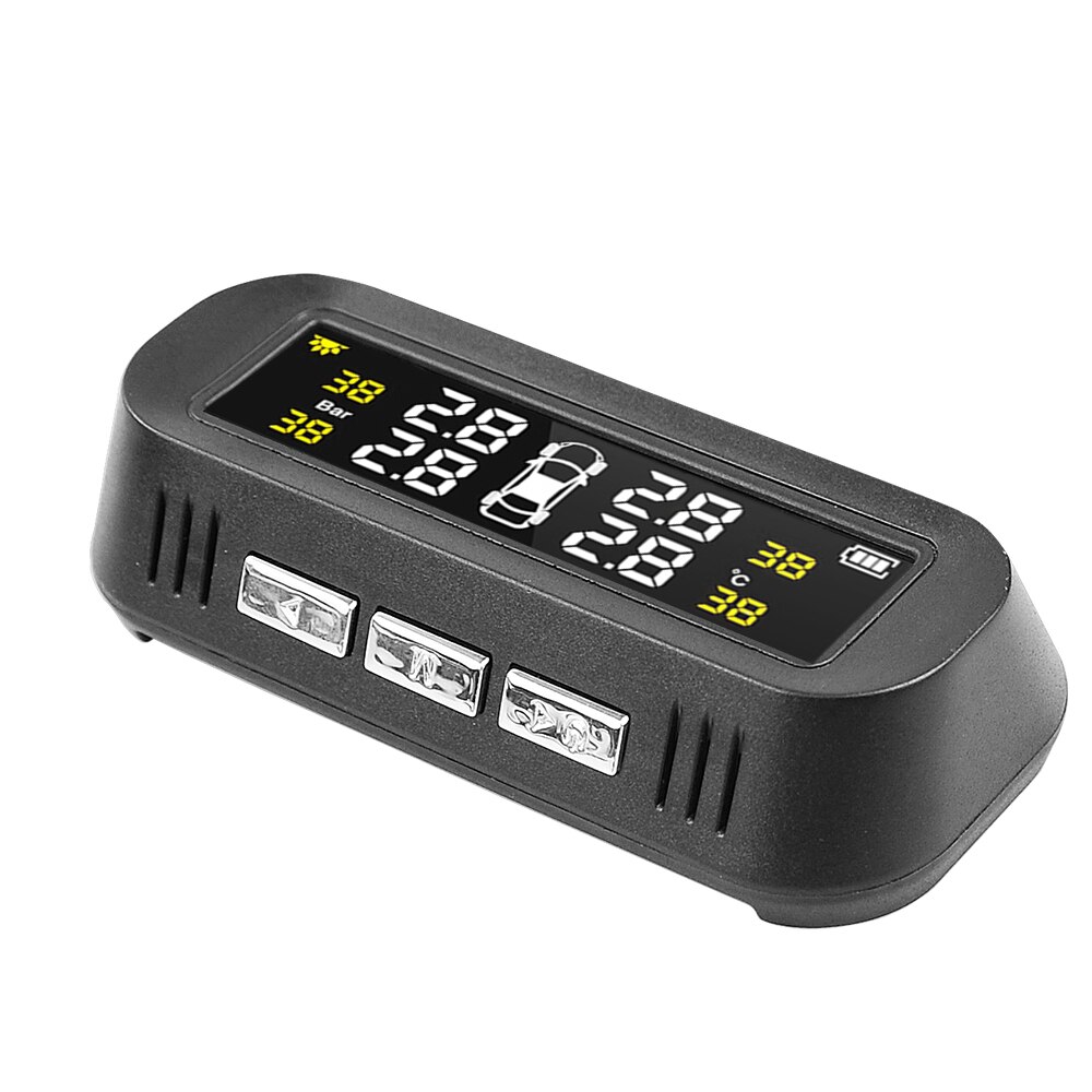 Smart Car TPMS Tyre Pressure Monitoring System Solar Power Digital LCD Display Auto Security Alarm Systems Tyre Pressure