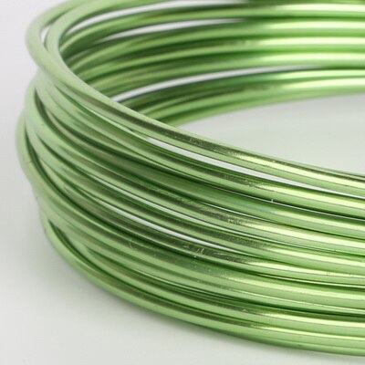 3/10 Meter Anadized Dia Aluminium Draad 1/1. 5/2/2.5mm Soft Ambacht Veelzijdige Geschilderd Aluminium Metalen Draad Voor DIY Sieraden Bevindingen: Light Green / 1mm  10Meters
