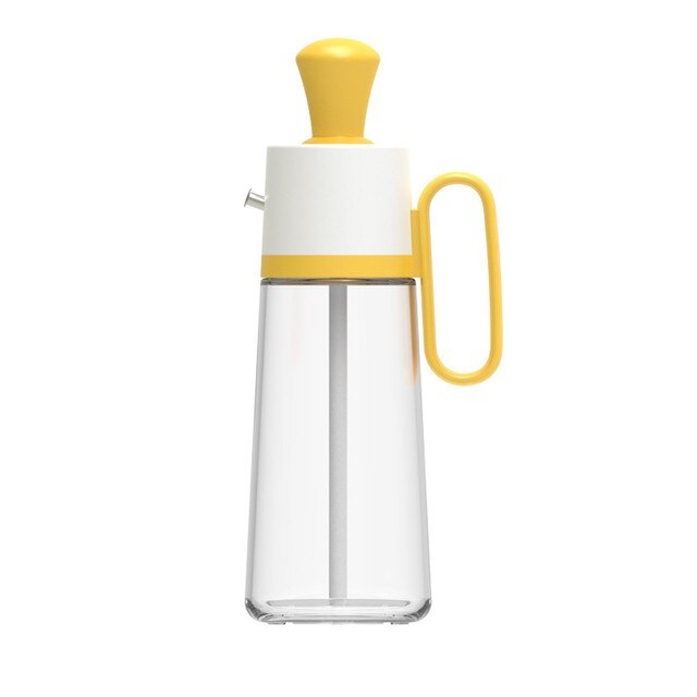 Compte-gouttes en Silicone 2 en 1, doseur d'huile, bouteille distributeur, cuisson, barbecue, vinaigre, dinde, pinceaux à pâtisserie: Yellow