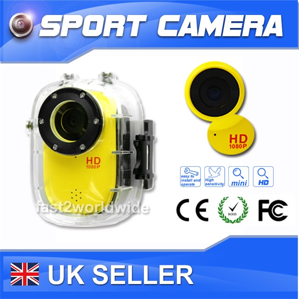 Mini Schermo DVR del Casco Video Macchina Fotografica Bike Action Sport Cam Videocamera Impermeabile