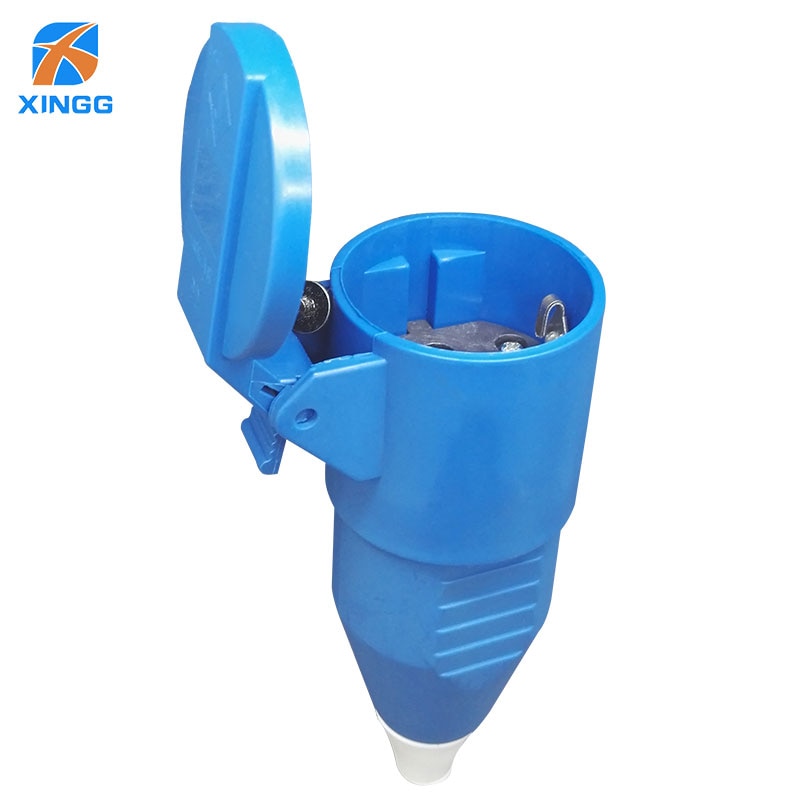 16A 2 Pin Waterproof Outlet Socket Male Female Electrical Connector Power Connecting Industrial Plug Socket: Socket