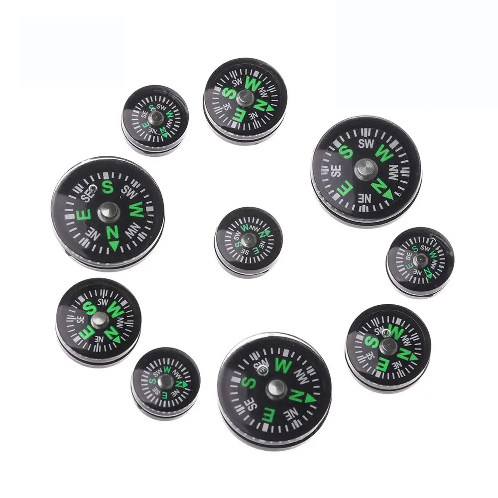 Oil Filled Mini Compass For Outdoor Handheld Accurate Compass Survival Compasses Button Practical Guider Adventure Tools
