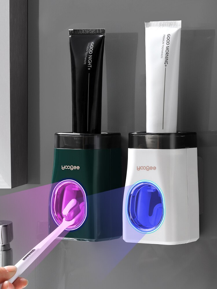 Automatic Tube Toothpaste Squeezer Wall-Mounted Punch-Free Press Toothpaste Dispenser No Waste Banheiro Bathroom Accessories 50