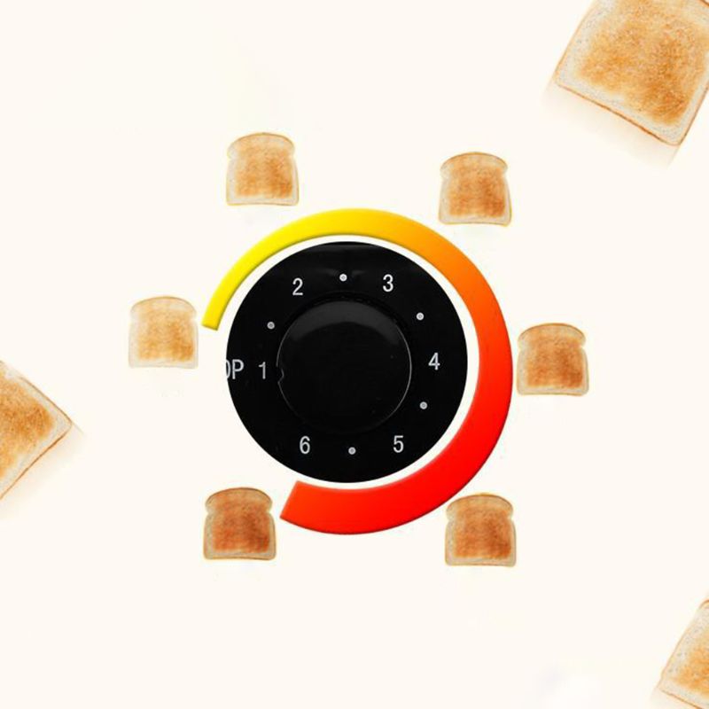 Brödrostar rostfritt stål brett brödrost med avtagbar smulbricka