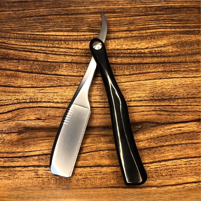 Japanese Feather Razor Manual Folding Secure Shaver Men's Hair Beard Trimmer Barber Shop Hairdressing Shaving Blade Holder Y0705: Gold