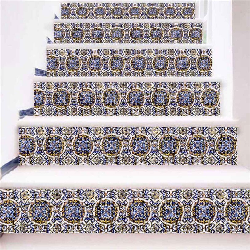 Autocollants muraux 3D d'escaliers | Stickers muraux, en carreaux, Stickers de décoration imperméables, pour chambre à coucher, salon, escalier, décoration pour la maison bricolage 8D12