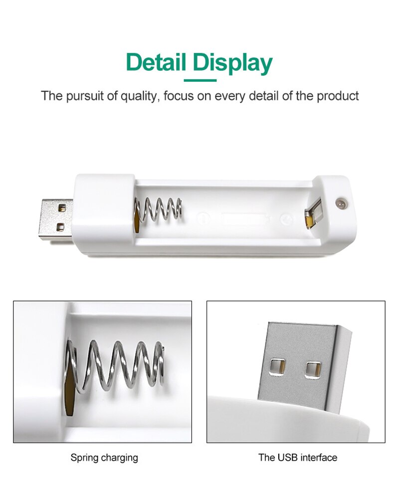 Voxlink Batterij Oplader 1 Slot Voor Aa/Aaa Oplaadbare Batterijen Oplader Voor Afstandsbediening Microfoon Camera Muis Zaklamp