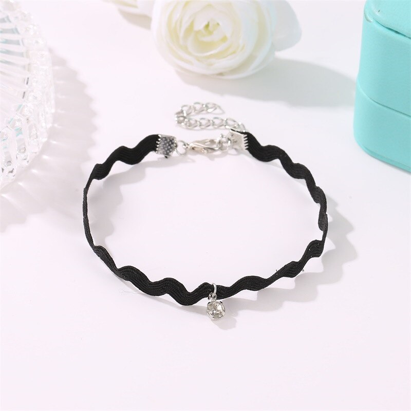 1 Stuk Mode Elegante Sieraden Mode Stijl Kant Kristal Enkelbandje Armband Voor Sexy Vrouwen Meisjes