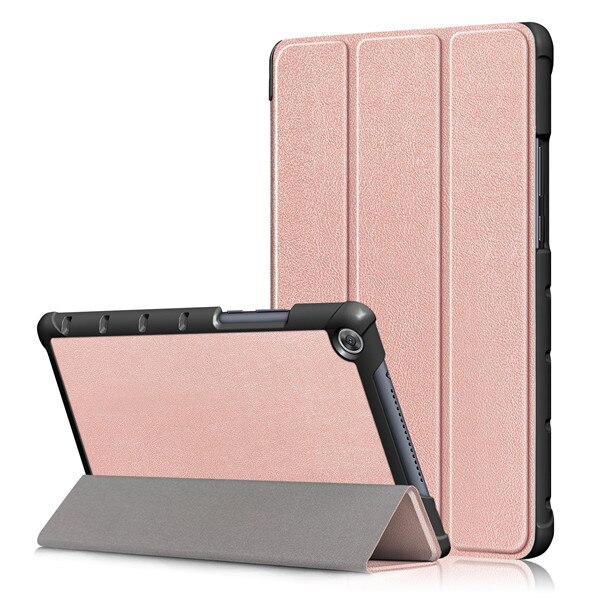 GLIGLE pokrowiec na Tablet do Huawei MediaPad M5 Lite 8 ( JDN2-AL00/JDN2-W09) pokrowiec ochronny na całe ciało + Led + dotykowy długopis: rose gold