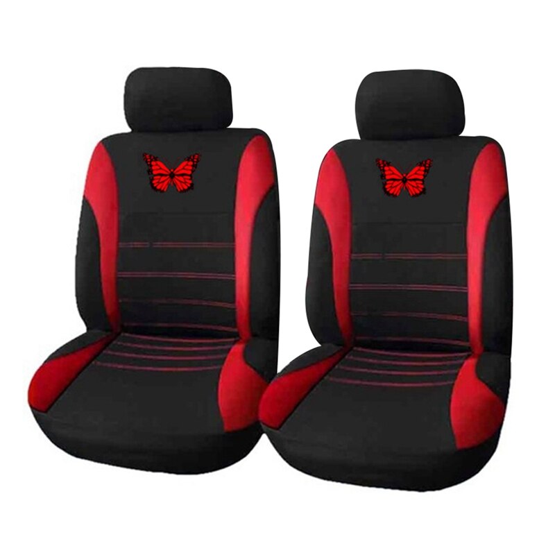 4 pièces/9 pièces housses de siège de voiture papillon automobile housses de siège housse de siège coussin universel tissu Auto protéger quatre saisons: RD2