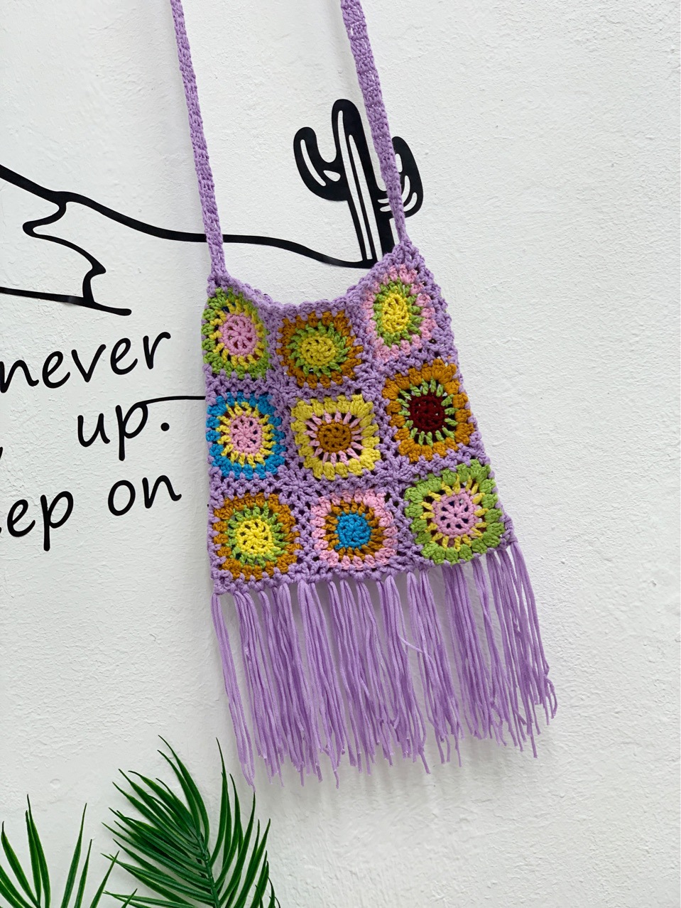 Zomer Kwastje Bloemenprint Gehaakte Shopper Tas Breien Hollow Out Schouder Strandtas Casual Luiheid-Stijl Handtas Voor Vrouwen