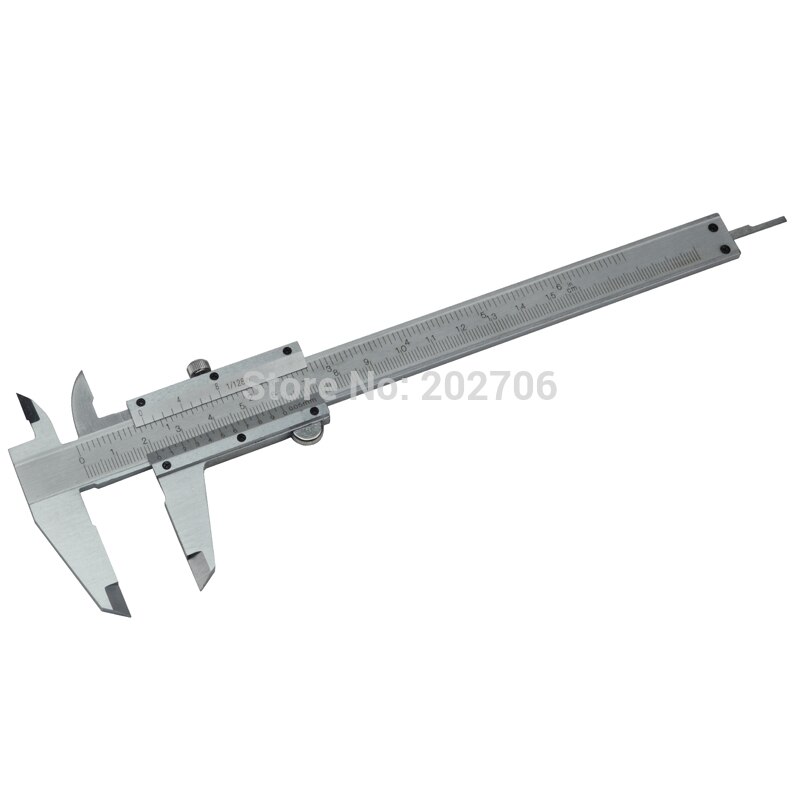 Vernier Caliper 6" 0-150mm 0.05mm 1/128" Metal Calipers Gauge Micrometer Pie De Rey Paquimetro Measuring Tools