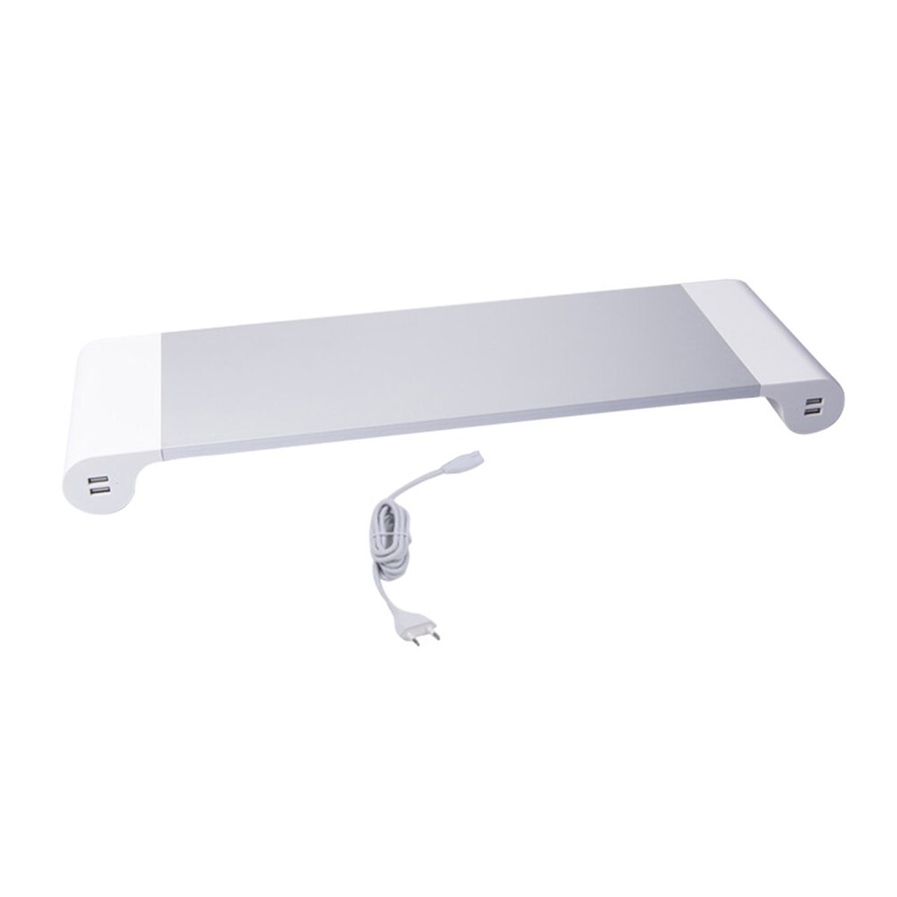 Portable 4 Ports USB Laptop Computer Monitor Holder Bracket Heighten Stand Base Desktop Keyboard Storage Notebook Base: Default Title