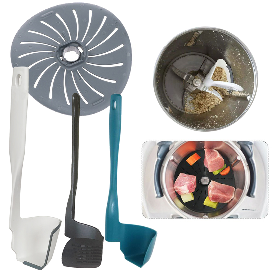 Thermomix Bimby TM6 TM31 TM5 accesorios espátula porción procesador de alimentos raspador rotativo tambor mezclador para Protector de cubierta de hoja