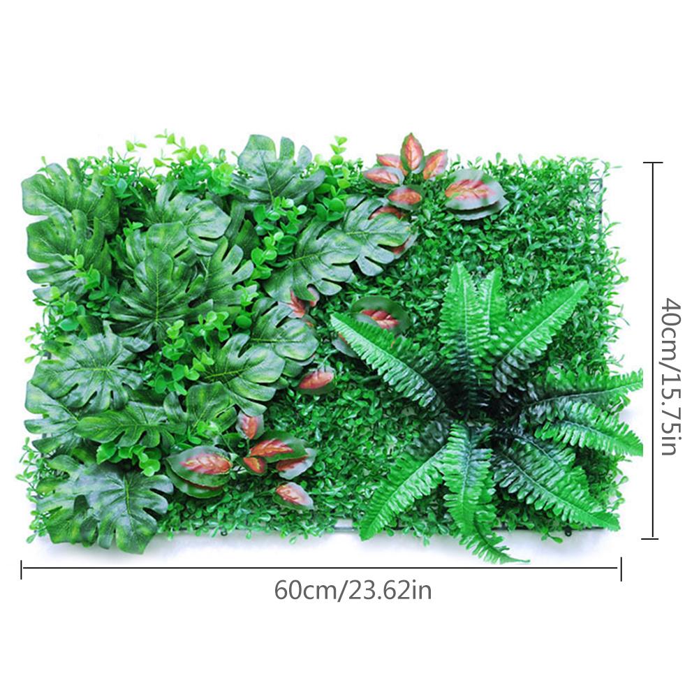 ! 40*60CM Artificial Plant Hedge Panel UV Protected Privacy Fence Screen for Outdoor Garden Backyard