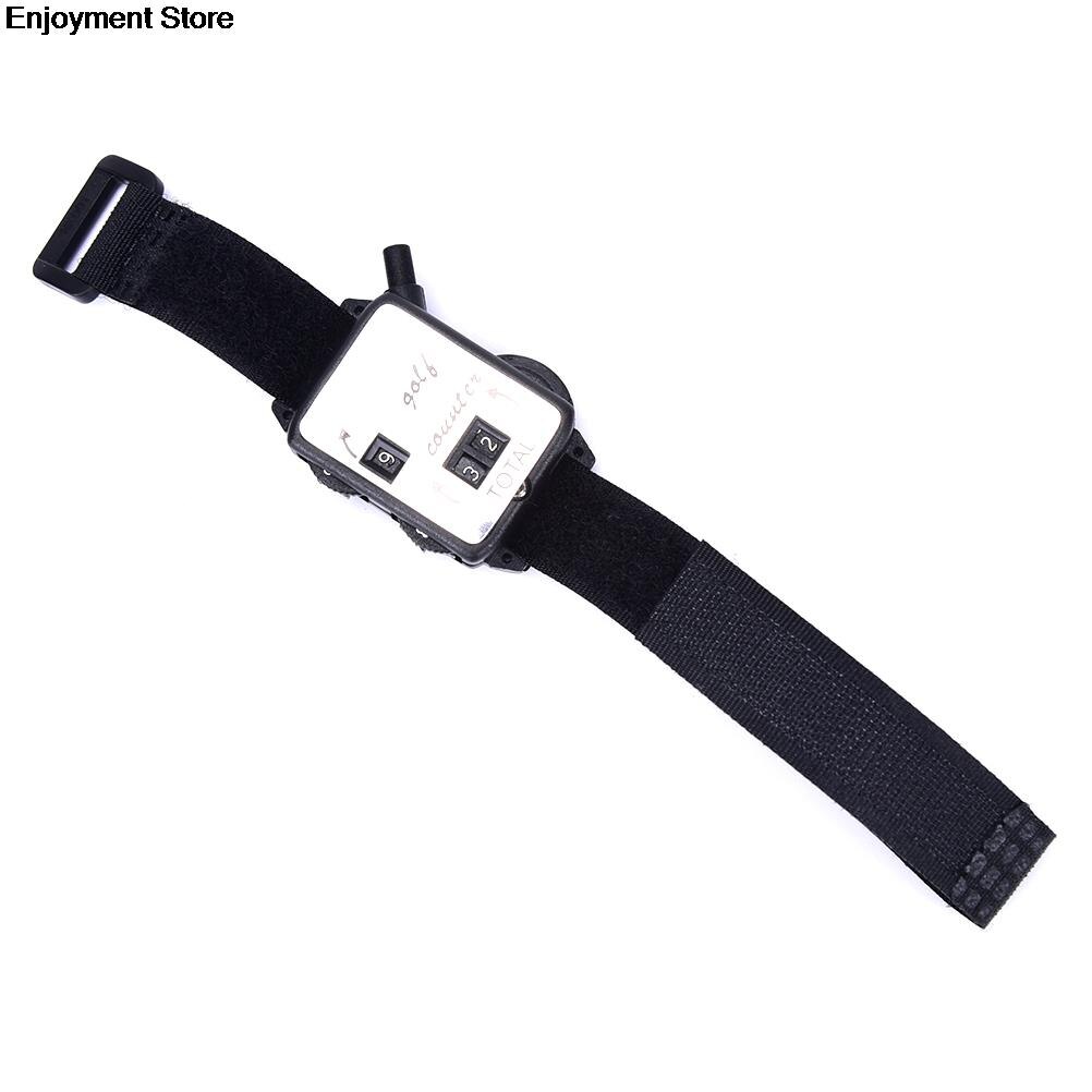 ! Mini Black Golf Training Aids Wristband Golf Club Stroke Score Keeper Count Watch Putt Shot Counter Sports Golf Accessories