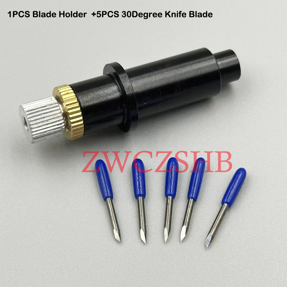 6PCS Cutting Plotter Mimaki Knife Blade Holder for Mimaki CG-60 CG-130 CJV150 CJV30 Printer Vinyl Cemented Carbide Blade Holders: Light Black