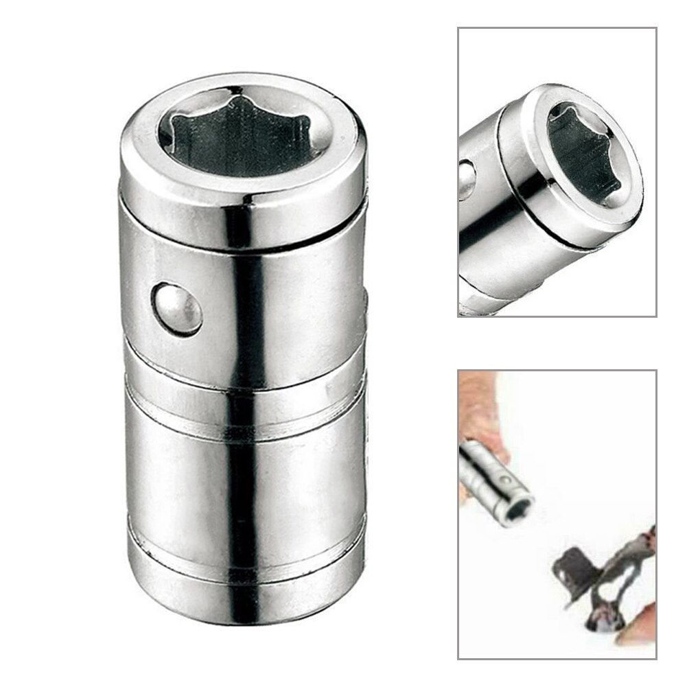 4 kpl 1/4 &quot; räikkäkanta neliömäinen veto kuusiokantakärjeihin muuntaja ruuvimeisselin kärkiadapteri 6.3mm -sarjan ruuvitaltan kanta