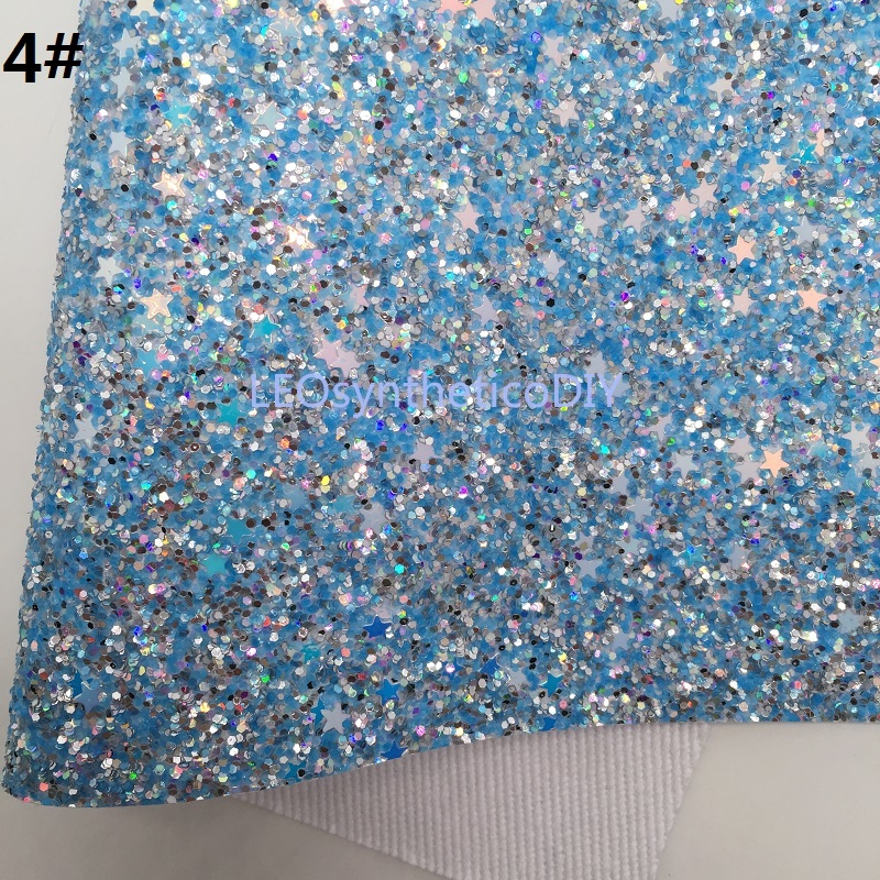 1PC 21X29CM Glitter Fabirc, Chunky Glitter Leer, glitter Lederen Lakens Voor Maken Bows LEOsyntheticoDIY T367A