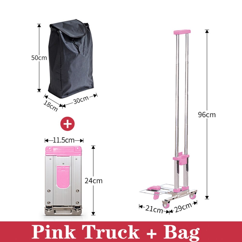 B-life foldbar trolley købmandsvogn mini håndlastbil til kvinder rejse tur ferier camping strand lege picnic vasketøj: Q 5