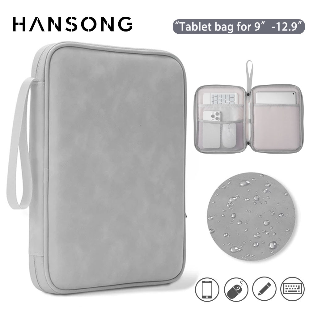 Tablet Sleeve Tas voor iPad Pro 12.9 11 inch iPad 10e Air 5 4 3 10.9 10.2 inch 9e 8e 7e Generatie Waterdichte Rits Pouch