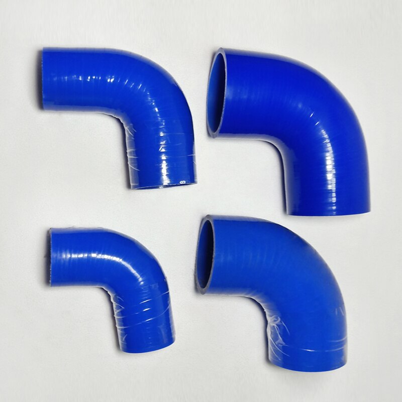 Boost silikoneslangerør 51mm/57mm/60mm/63mm/70mm/76mm silikoneslange 90 graders albue reducere slangerør turboindtag blå