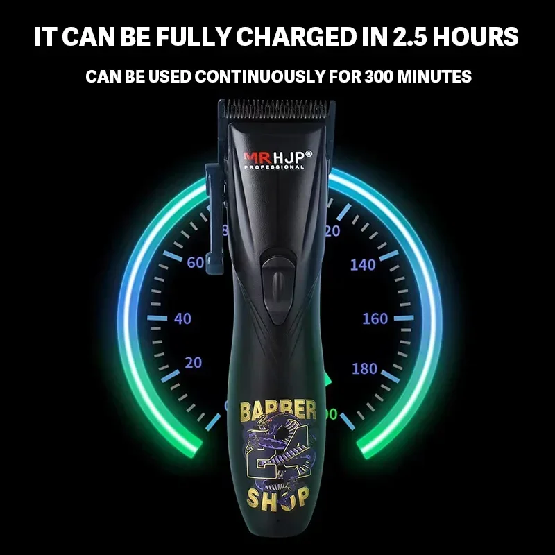 D9- gravur-ölkopf-haarschneider, spezial-friseursalonklinge aus dlc-beschichtetem kohlenstoffstahl, 7000 u/min elektrischer haartrimmer