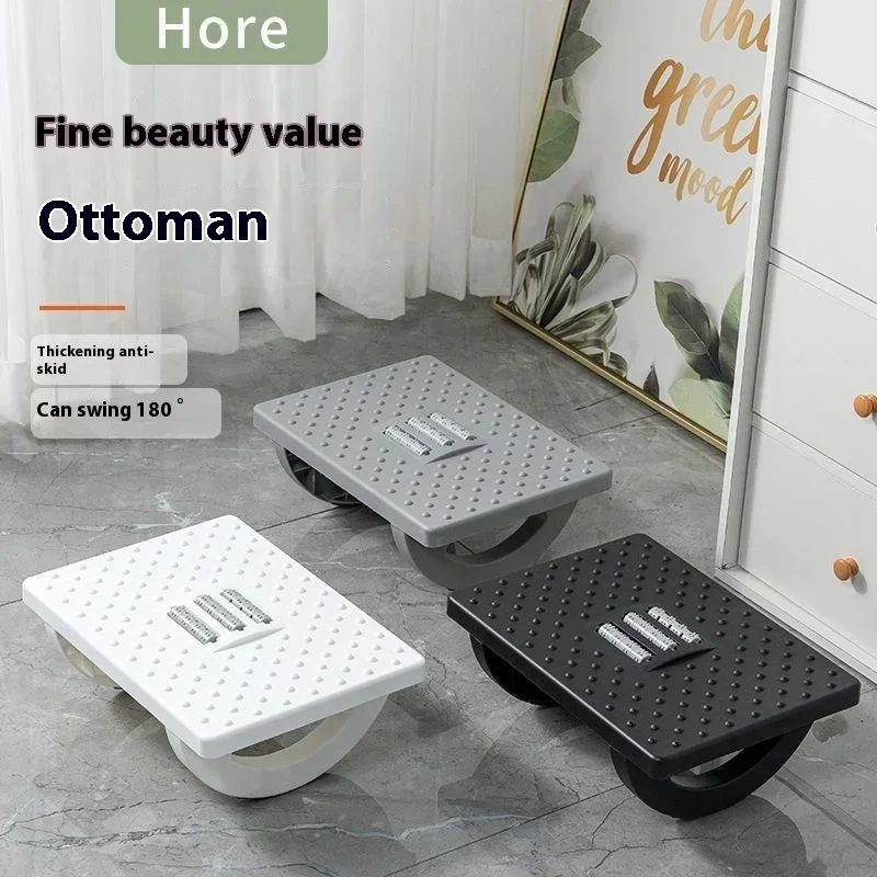 Draagbaarheid Voetsteun onder bureau Voetsteun Ergonomische voetenbank met massagerollen Voetsteun voor thuiskantoor Werk Snel