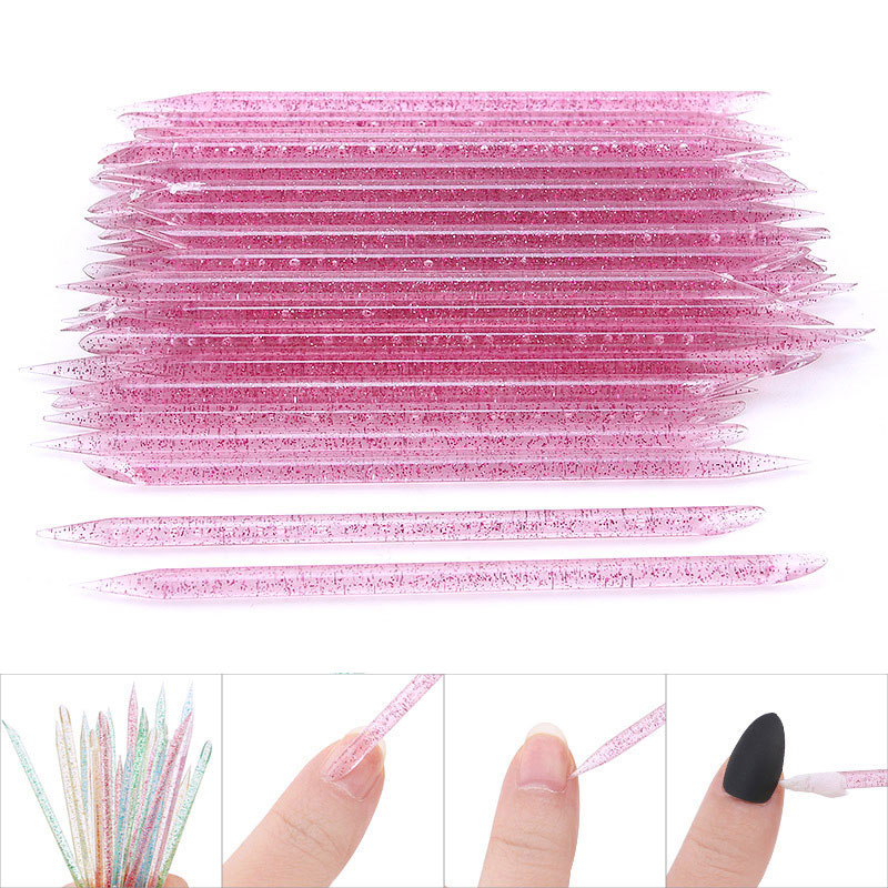 Crystal Stick Voor Nail Gereedschap Herbruikbare Dubbele Nail Art Cuticle Pusher Cuticle Remover Tool Nail Art Cuticle Pusher