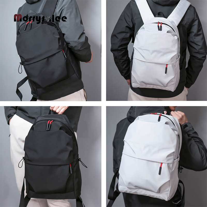 Men Backpack for 15.0 Inches Laptop Back Pack Large Capacity Students Backpack Pleated Casual Style Bag Water Repellent