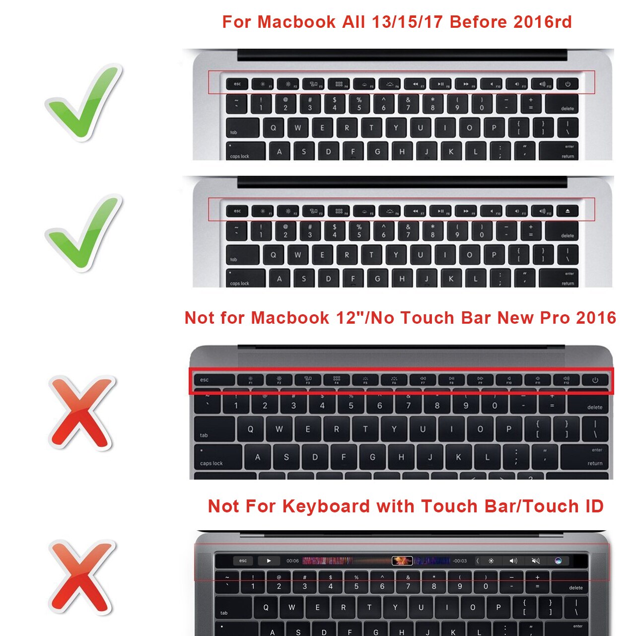 Su Alteza Real Premiere Pro CC coreano Hotkey atajos de teclado de silicona cubierta de Protector, teclado piel para Mac aire Retina Pro 13 "15" A1502