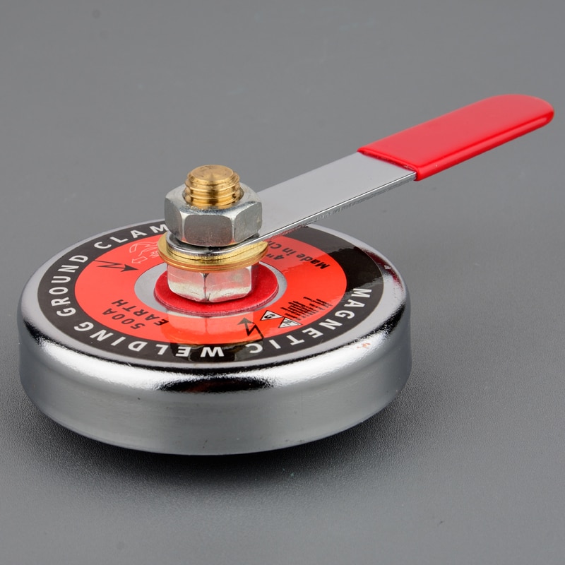 Starken Magnet Schweißen Erdung Gerät mit Stange Magnetische Schweißen Boden Klemme Magnet Basis 16LBS 65LBS