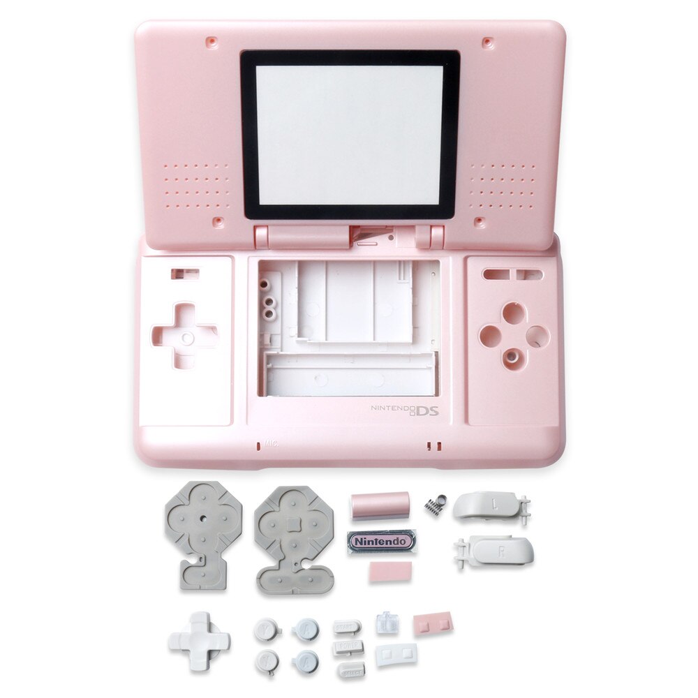 Voor Nds Nintendo Ds Game Console Behuizing Shell Case Cover Met Knoppen Vervanging: Roze