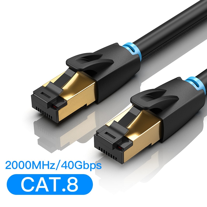 Cat8 Ethernet Kabel Rj 45 Netwerk Kabel Ftp Lan Kabel Cat 7 RJ45 Patch Cord 10M/20M/30M Voor Router Laptop Kabel Ethernet