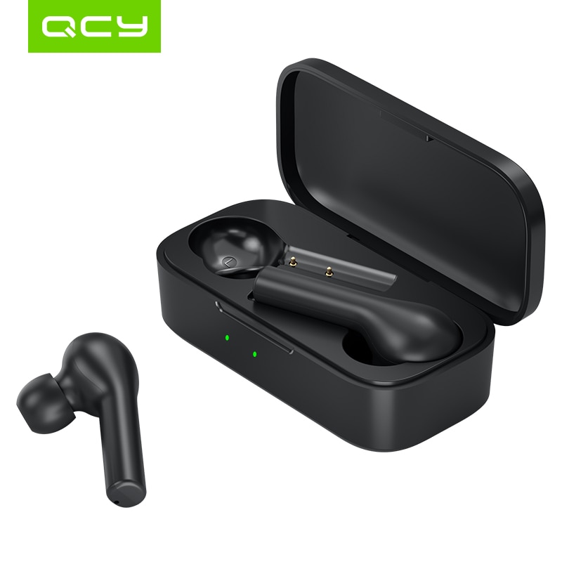 Qcy T5s Bluetooth 5.0 Draadloze Koptelefoon App Maatwerk Hifi Sound Hoofdtelefoon Lange Levensduur Batterij