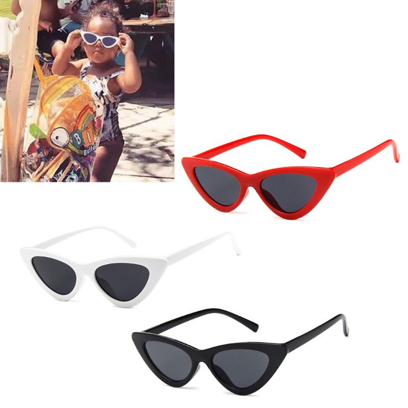 Cat Eye Kids Zonnebril Brand Kind Zonnebril Anti-Uv Baby Zon-Shading Meisje Jongen Sunglass