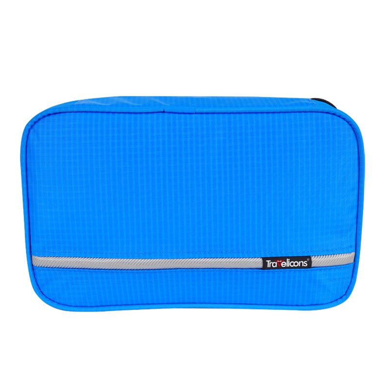 colgando viaje bolsa neceser de aseo personal Kit para hombres mujeres cosméticos robusto gancho colgante ducha bolsas: blue