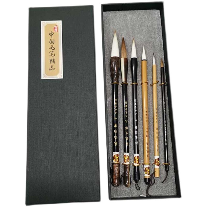 Chinese Calligraphy Brush Set ,Writing Brush Kanji Traditional Chinese painting Brush 6 piece/set