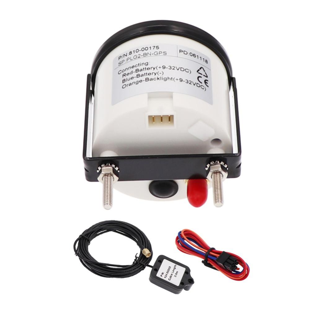 Auto Tuning Gauges 52mm Digital GPS Speedometers 0-999 Display Black Speed Indicators with GPS Antenna for Car Ship Motorcycle